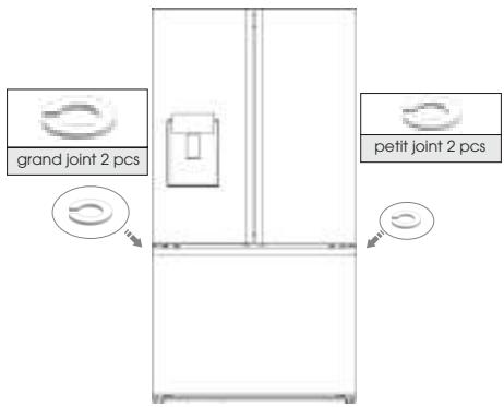 HISENSE RF793N4SASE - Alignement des portes (si nécessaire) - 1