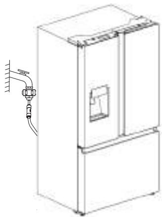 HISENSE RF793N4SASE - Installation des conduites d'eau - 3
