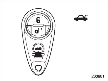 SUBARU WRX (2011) - ■ Ouverture du coffre à bagages/déverrouillage du hayon - 1