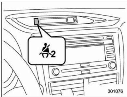 SUBARU WRX (2011) - Témoin avertisseur et signal sonore de ceinture de sécurité - 4