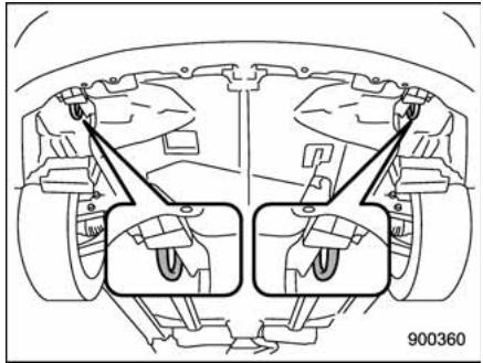 SUBARU WRX (2011) - Crochets d'arrimage avant: - 1