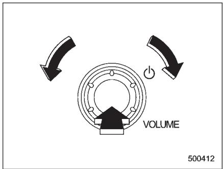 SUBARU WRX (2011) - Interrupteur marche/arrêt et réglage du volume - 1