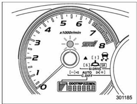 SUBARU WRX (2011) - Témoin indicateur REV et avertisseur sonore de régime moteur (STI) - 1
