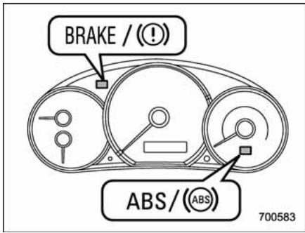 SUBARU WRX (2011) - Mesures à prendre en cas de dysfonctionnement du système EBD - 1