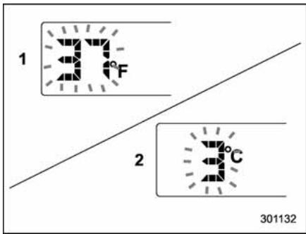 SUBARU WRX (2011) - Indication de risque de verglas sur la route - 1