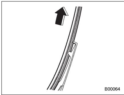 SUBARU WRX (2011) - Caoutchouc de balai d'essuie-glace de lunette arriere - 2