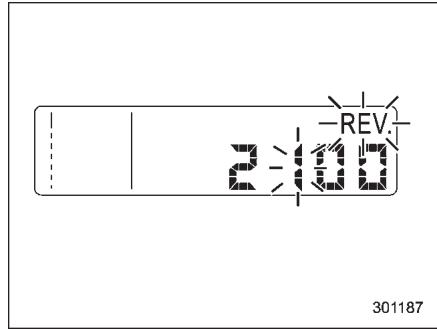 SUBARU WRX (2011) - Réglage du niveau d'alarme de régime moteur - 2