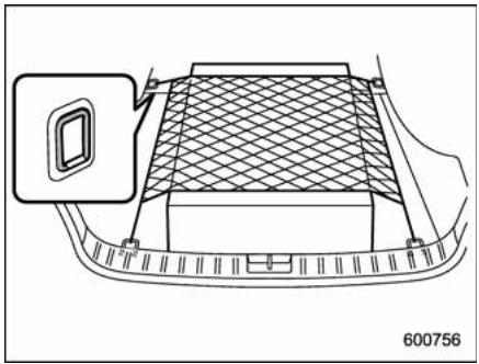 SUBARU WRX (2011) - Crochets d'arrimage du chargement (5 portières - selon modèles) - 1