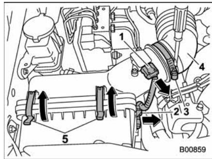 SUBARU WRX (2011) - ■ Remplacement de l'objet du filtre à air - 1