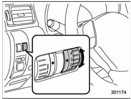 SUBARU WRX (2011) - Dispositif de réglage de portée des phares (selon modèles) - 1