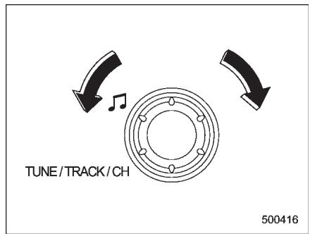 SUBARU WRX (2011) - Sélection des canaux - 1