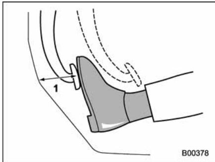 SUBARU WRX (2011) - Contrôle de la course libre de la pédale de frein - 2
