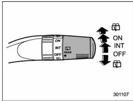 SUBARU WRX (2011) - Commande d'essuie-glace et de lave-glace de lunette arrête - 5 portières - 1