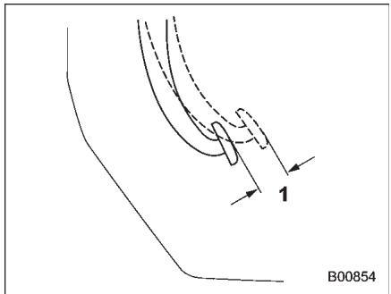 SUBARU WRX (2011) - Contrôle de la course libre de la pédale de frein - 1