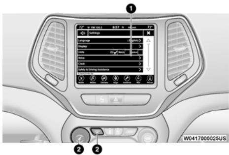 JEEP Cherokee KL (2022) - FONCTIONS PROGRAMMABLES PAR L'UTILISATEUR - 1