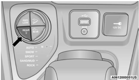 JEEP Cherokee KL (2022) - Activation du système de verrouillage électronique arrière - 1
