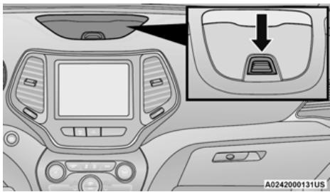 JEEP Cherokee KL (2022) - Bac de rangement du tableau de bord - 1