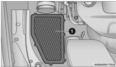 JEEP Cherokee KL (2022) - Dépose du filtre à air du moteur - 3