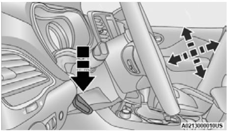 JEEP Cherokee KL (2022) - COLONNE DE DIRECTION INCLINABLE ET TÉLESCOPIQUE - 1