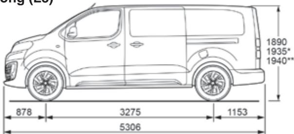 CITROEN SpaceTourer (2016-2023) - Dimensions (en mm) - 6
