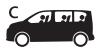 CITROEN SpaceTourer (2016-2023) - Emplacement des sièges enfants attachés avec la ceinture de sécurité - 3