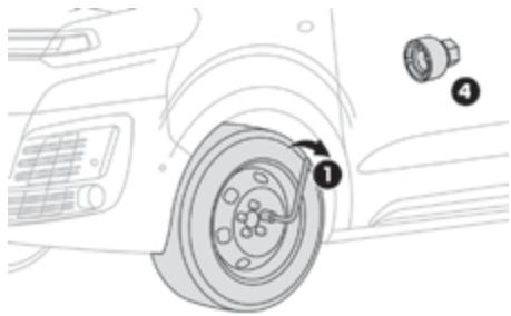CITROEN SpaceTourer (2016-2023) - Montage de la roue - 4