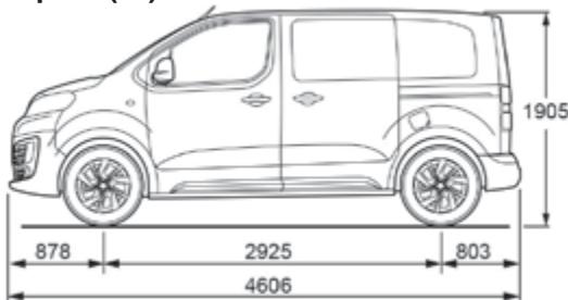 CITROEN SpaceTourer (2016-2023) - Dimensions (en mm) - 4