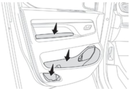 CITROEN SpaceTourer (2016-2023) - Bacs de rangement porte avant - 1
