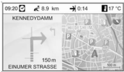OPEL Astra J (2009-2012) - Informations concernant l'affichage avec flèche - 4