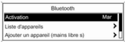 OPEL Astra J (2009-2012) - Menu Bluetooth - 1