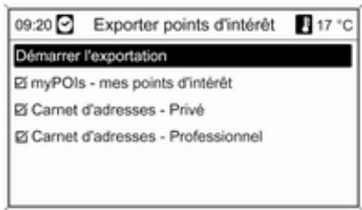 OPEL Astra J (2009-2012) - Exporter des données de points d'intérêt sur une clé USB - 1