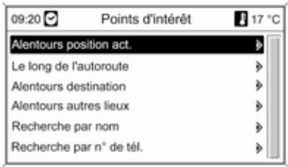 OPEL Astra J (2009-2012) - Sélection d'une destination spéciale - 1