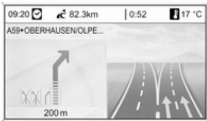 OPEL Astra J (2009-2012) - Informations concernant l'affichage avec flèche - 3