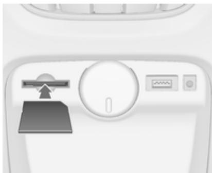 OPEL Astra J (2009-2012) - Insertion de la carte SD - 1