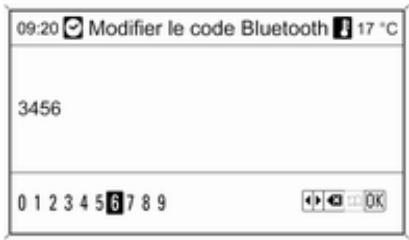 OPEL Astra J (2009-2012) - Modifier le code Bluetooth - 1