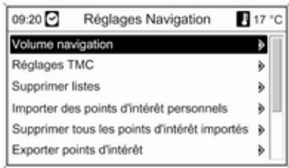 OPEL Astra J (2009-2012) - Configurer le système de navigation - 1