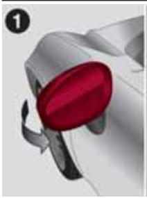 ALFA ROMEO 4C (2013-2020) - Repli manuel du rétroviseur - 1