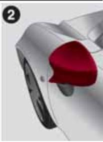 ALFA ROMEO 4C (2013-2020) - Repli manuel du rétroviseur - 2