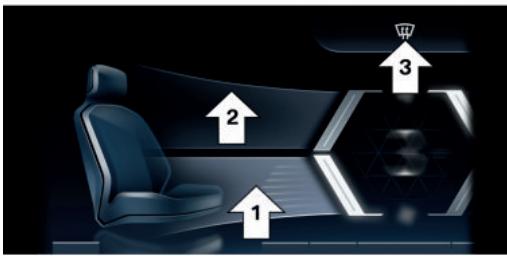 BMW Série 5 G60 - Réglage de la répartition d'air - 3