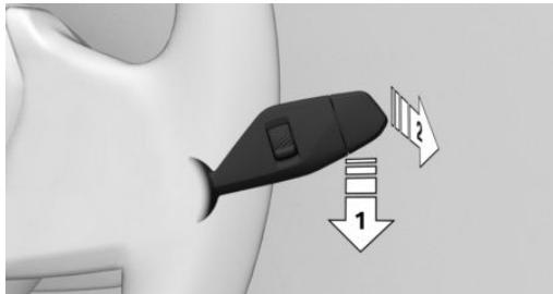 BMW Série 5 G60 - Arrêt du système d'essuie-glaces et balayage coup par coup - 1