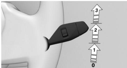 BMW Série 5 G60 - Activation du système d'essuie-glace - 1