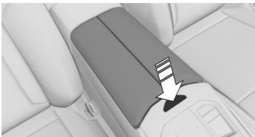 BMW Série 5 G60 - Ouvrir l'accoudoir central - 1