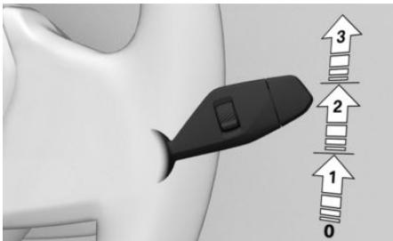 BMW Série 5 G60 - Activation du système d'essuie-glace - 1