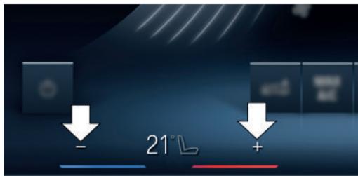 BMW Série 5 G60 - Réglage de la température - 1