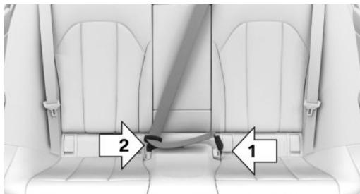 BMW Série 5 G60 - Bouclage de la ceinture de sécurité - 1