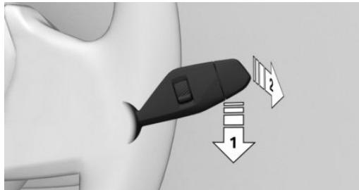 BMW Série 5 G60 - Arrêt du système d'essuie-glaces et balayage coup par coup - 1