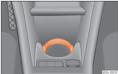SEAT Mii Phase 3 (2019-2021) - Porte-gobelets de la console centrale - 1