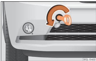 SEAT Mii Phase 3 (2019-2021) - Cillet de remorquage avant - 2