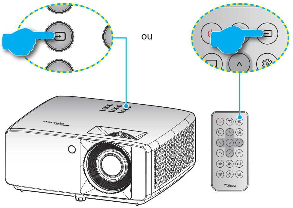 OPTOMA UHZ35 - Sélectionner une source d'entrée - 1
