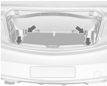 OPEL Cascada (2013-2019) - Recouvrement des rangements dans le plancher arrière - 2